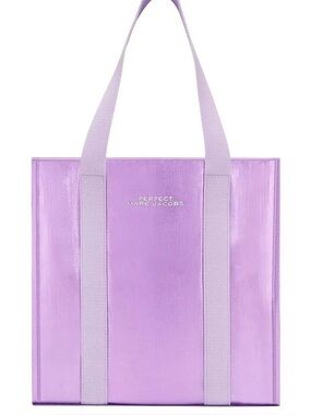 Marc Jacobs Metallic Lavender Tote with Dual Shoulder Straps